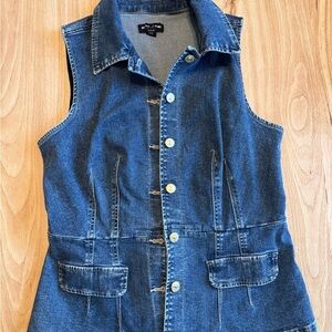 Nautica Blue Denim Sleeveless Top